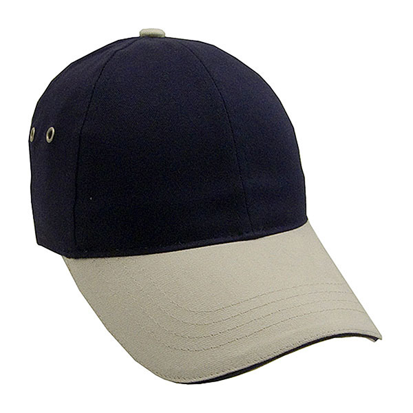 Constructed Lightweight Brushed Two Tone Cotton Twill Sandwich Cap - Image 2