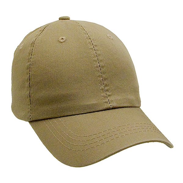 Unconstructed Chino Washed Cotton Twill Cap Brown - Image 3