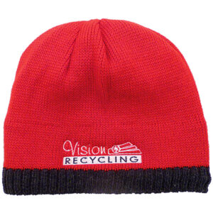 Knitted Beanie With Fleece Ear Lining