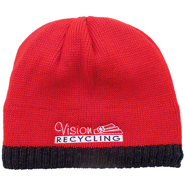 Knitted Beanie With Fleece Ear Lining