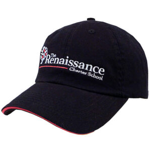 Unconstructed Chino Washed Cotton Twill Cap Black - Embroidery Giveaways