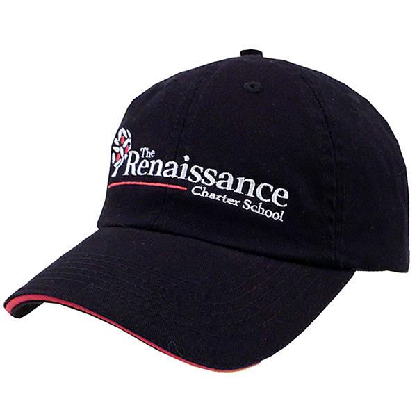 Unconstructed Chino Washed Cotton Twill Cap Black - Embroidery Giveaways