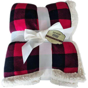 Lambswool Microsherpa Plaid Throw