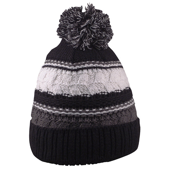Striped Team Pom Beanie - Image 5