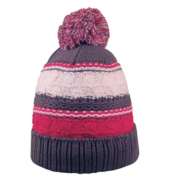 Striped Team Pom Beanie - Image 8