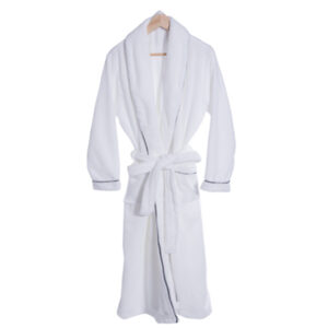 Coral Plush Robe With Trim- Embroidery Giveaways