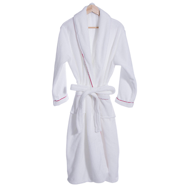 Coral Plush Robe With Trim (NEW) - Image 2