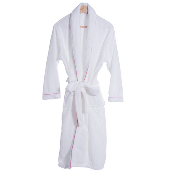 Coral Plush Robe With Trim (NEW) - Image 3