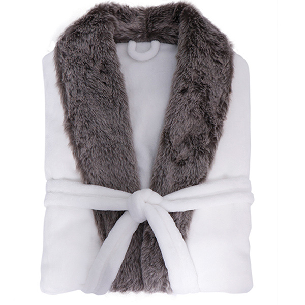 Plush Robe With Fur (NEW) - Image 4