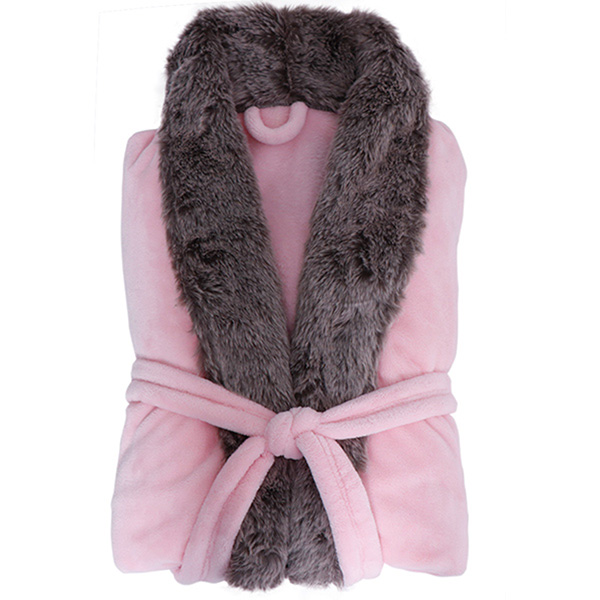 Plush Robe With Fur (NEW) - Image 5