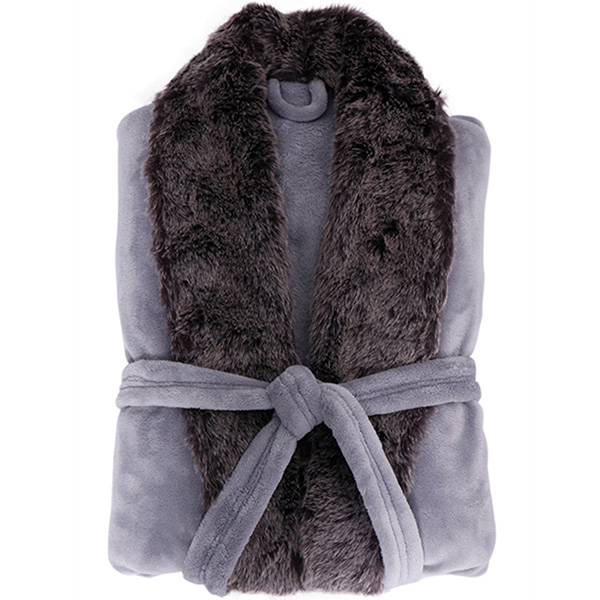 Plush Robe With Fur (NEW) - Image 6