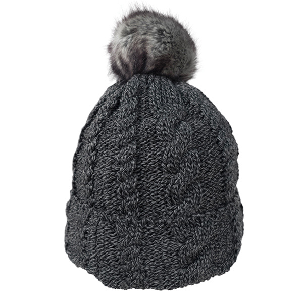 Beanie With Faux Fur Pom And Plush Lining - Image 2