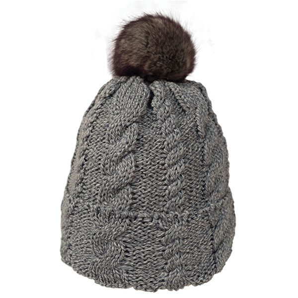 Beanie With Faux Fur Pom And Plush Lining - Image 3