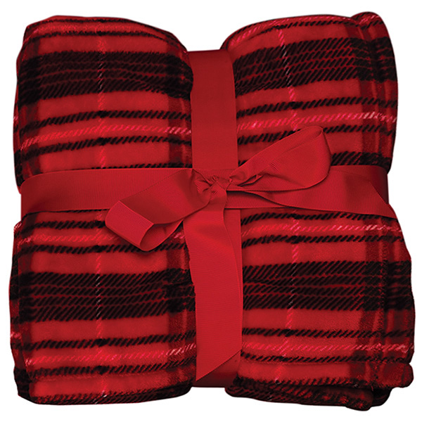 Flannel Plush Pattern Blanket- Embroidery Giveaways