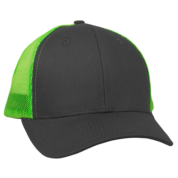 Twill Trucker Cap With Mesh (NEW) - Image 2