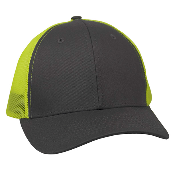 Twill Trucker Cap With Mesh (NEW) - Image 3