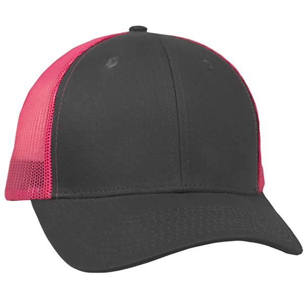 Twill Trucker Cap With Mesh (NEW) - Image 4