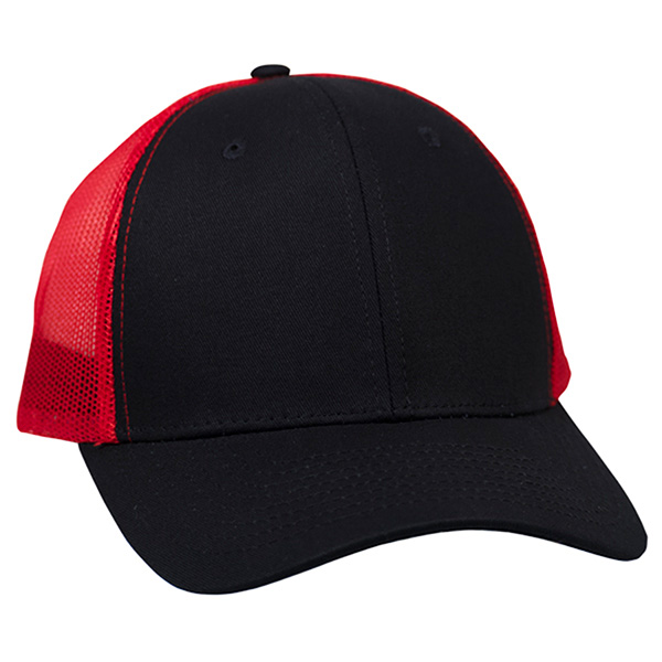 Twill Trucker Cap With Mesh (NEW) - Image 6