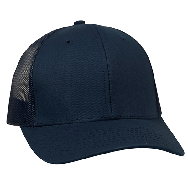 Twill Trucker Cap With Mesh (NEW) - Image 9