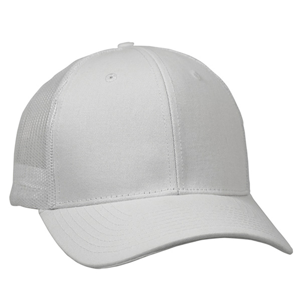 Twill Trucker Cap With Mesh (NEW) - Image 11