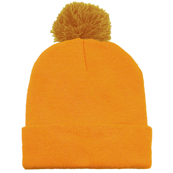 Long Knit Beanie With Pom (NEW) - Image 5