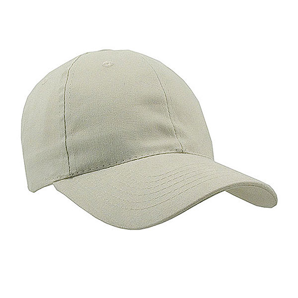Black Colored Brushed Cotton Twill Cap - Image 2