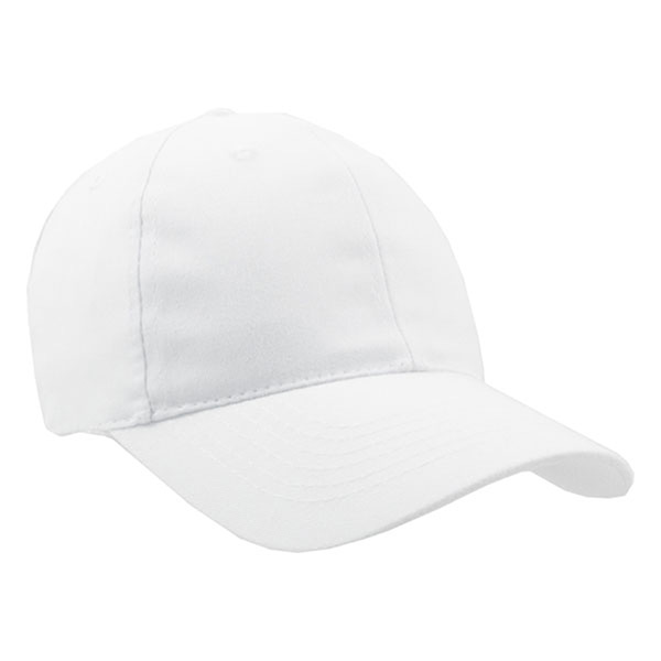 Black Colored Brushed Cotton Twill Cap - Image 3