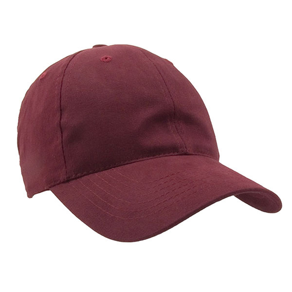 Black Colored Brushed Cotton Twill Cap - Image 4