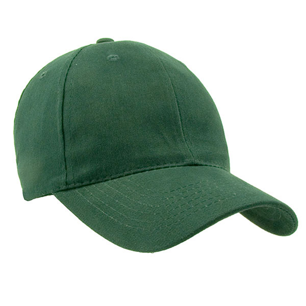 Black Colored Brushed Cotton Twill Cap - Image 5