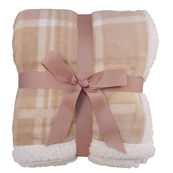 Lambswool Microsherpa Plaid Throw - Image 3