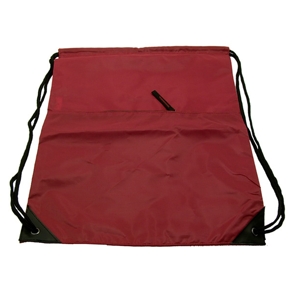Drawstring Bag With Pocket- Embroidery Giveaways