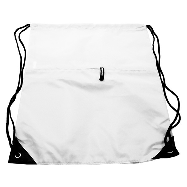 Drawstring Bag With Pocket - Image 4