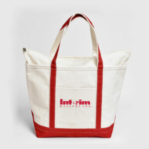 Top Closure Canvas Boat Tote- Embroidery Giveaways