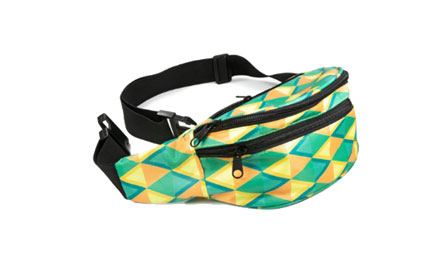 FULL COLOR EDGE 2 EDGE PRINTED – 3 ZIPPER FANNY PACK - Image 2