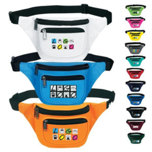 Zipper Fanny Pack Fp-3p - Embroidery Giveaways